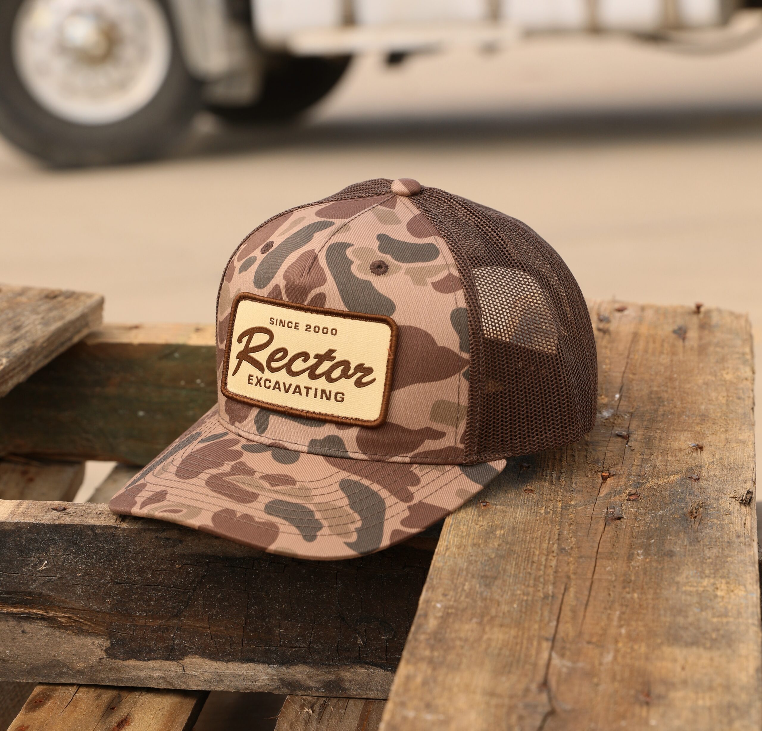 Camo Retro Patch Hat
